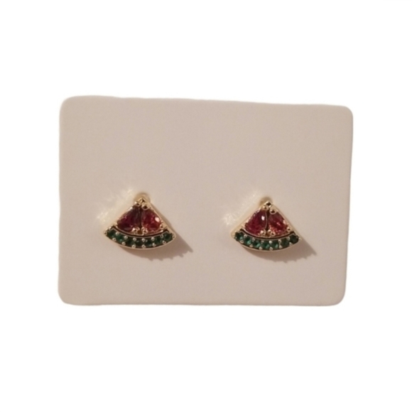 🌟Cubic Zirconia Watermelon Studs - Picture 1 of 4